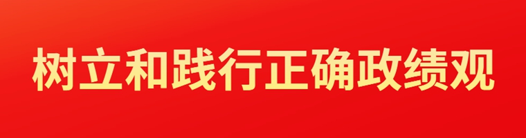 树立和践行正确政绩观