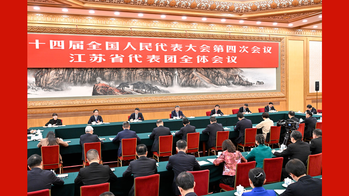 习近平参加江苏代表团审议